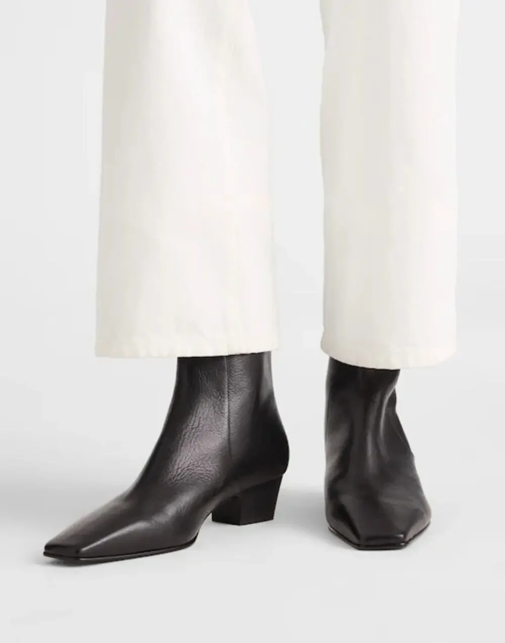 Madewell The Lexie Ankle Boot Square Toe Turkish Coffee Leather Size 10 NWOB